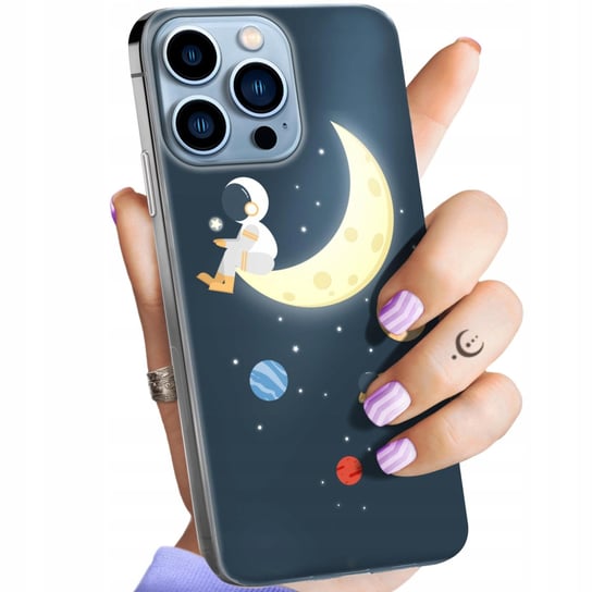 Etui Do Iphone 13 Pro Wzory Księżyc Gwiazdy Kosmos Planety Obudowa Case Apple
