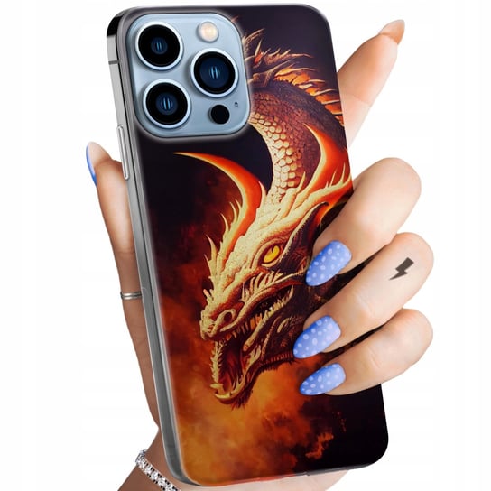 Etui Do Iphone 13 Pro Wzory Smoki Dragon Taniec Smoków Obudowa Pokrowiec Apple