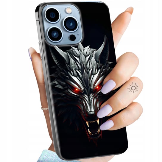 Etui Do Iphone 13 Pro Wzory Wiedźmin Witcher Biały Wilk Dziki Gon Obudowa Apple