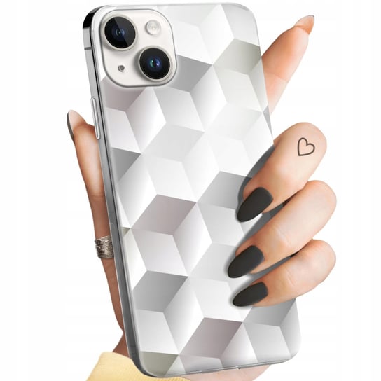 Etui Do Iphone 14 Plus Wzory 3D Geometryczne Iluzja Obudowa Pokrowiec Case Apple