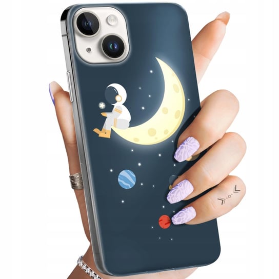 Etui Do Iphone 14 Plus Wzory Księżyc Gwiazdy Kosmos Planety Obudowa Case Apple