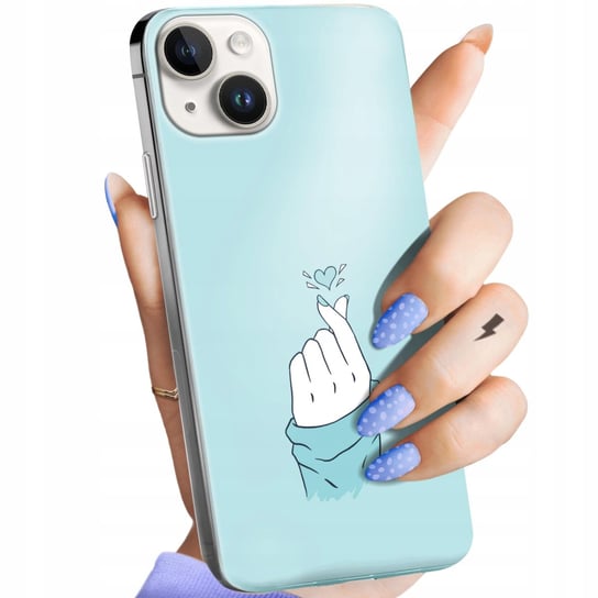 Etui Do Iphone 14 Plus Wzory Niebieskie Blue Blau Obudowa Pokrowiec Case Apple