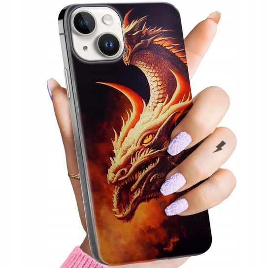 Etui Do Iphone 14 Plus Wzory Smoki Dragon Taniec Smoków Obudowa Pokrowiec Apple