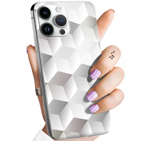 Etui Do Iphone 14 Pro Max Wzory 3D Geometryczne Iluzja Obudowa Pokrowiec Apple