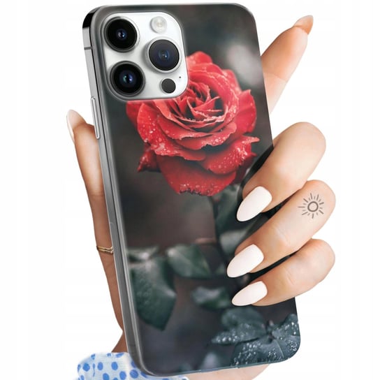 Etui Do Iphone 14 Pro Max Wzory Róża Z Różą Rose Obudowa Pokrowiec Case Apple