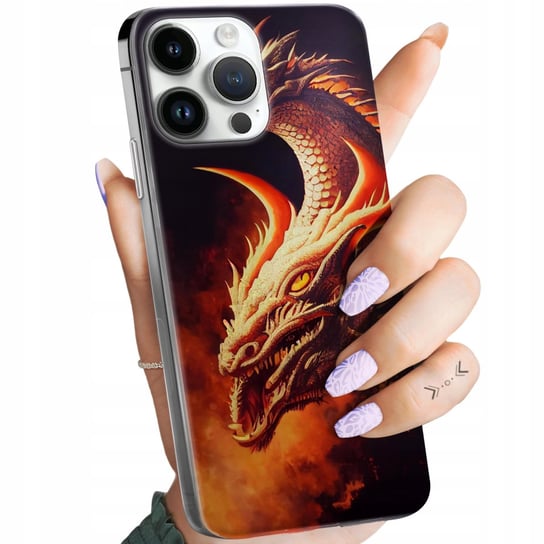 Etui Do Iphone 14 Pro Max Wzory Smoki Dragon Taniec Smoków Obudowa Case Apple