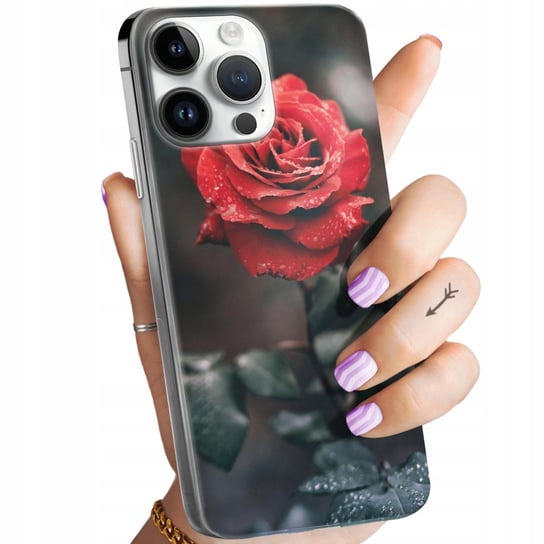 Etui Do Iphone 14 Pro Wzory Róża Z Różą Rose Obudowa Pokrowiec Case Apple