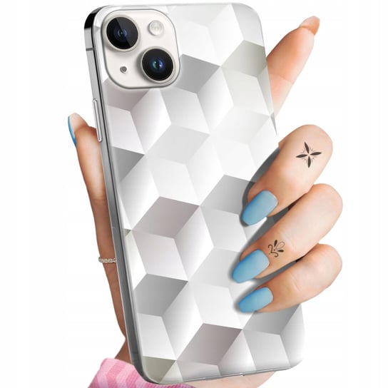 Etui Do Iphone 14 Wzory 3D Geometryczne Iluzja Obudowa Pokrowiec Case Apple