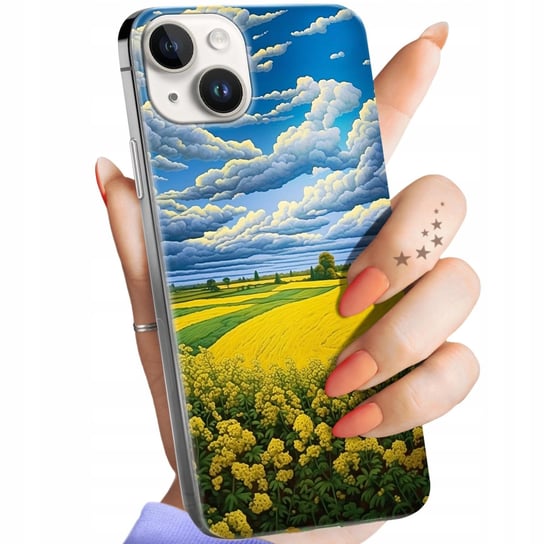 Etui Do Iphone 14 Wzory Chmury Niebo Błękit Obudowa Pokrowiec Case Apple