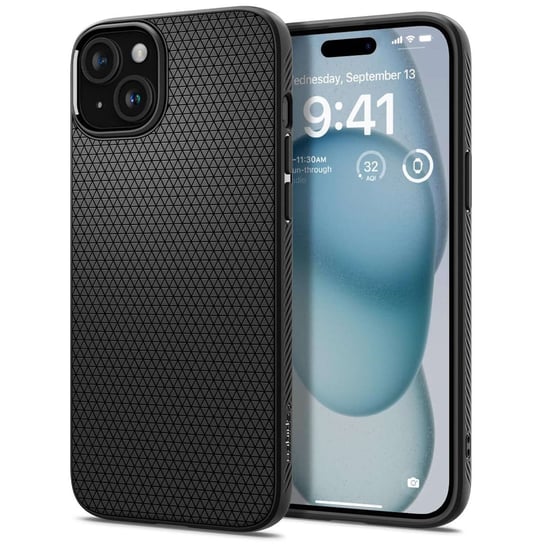 Etui do iPhone 15 Plus Spigen Liquid Air Case obudowa plecki ochronne Matte Black Spigen