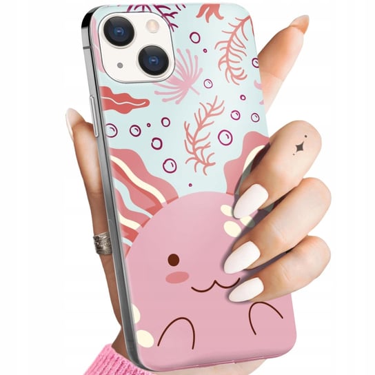 Etui Do Iphone 15 Plus Wzory Axolotl Aksolotl Z Aksolotlem Obudowa Case Apple