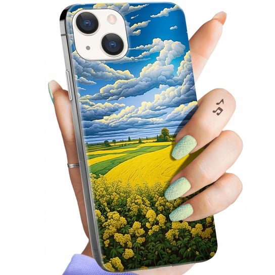 Etui Do Iphone 15 Plus Wzory Chmury Niebo Błękit Obudowa Pokrowiec Case Apple