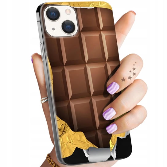 ETUI DO IPHONE 15 PLUS WZORY CZEKOLADA CHOCO SŁODYCZE OBUDOWA POKROWIEC Apple