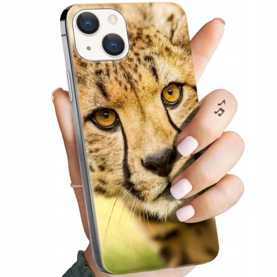 ETUI DO IPHONE 15 PLUS WZORY GEPARD CĘTKI PANTERKA OBUDOWA POKROWIEC CASE Apple