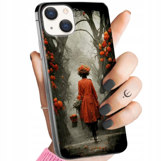 Etui Do Iphone 15 Plus Wzory Jesień Liście Autumn Obudowa Pokrowiec Case Apple