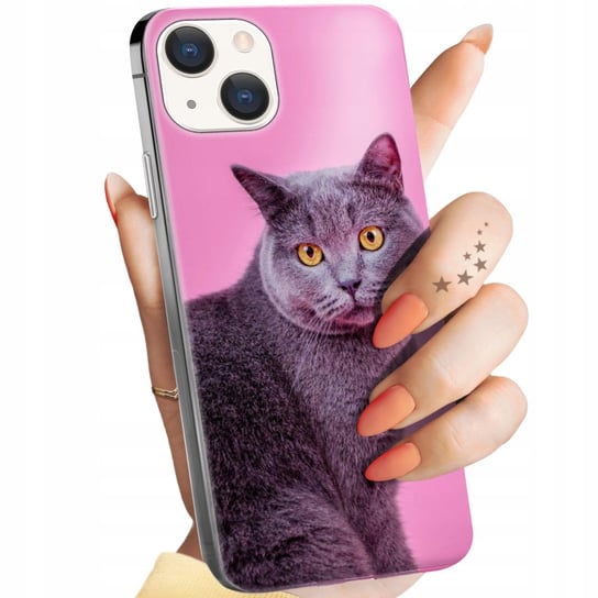 Etui Do Iphone 15 Plus Wzory Koty Kotki Kociaki Obudowa Pokrowiec Case Apple
