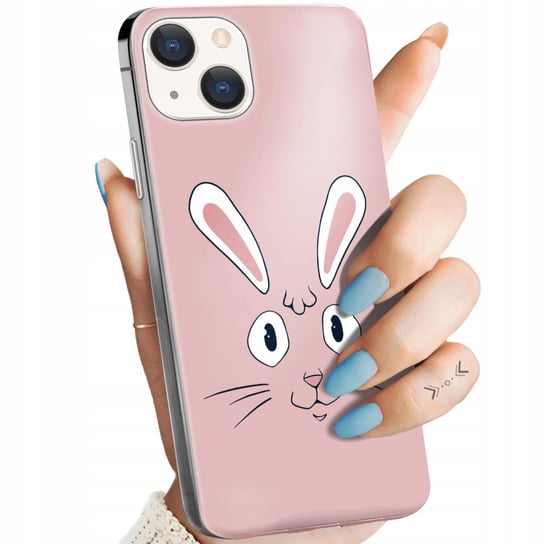 Etui Do Iphone 15 Plus Wzory Królik Zając Bunny Obudowa Pokrowiec Case Apple