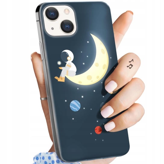 Etui Do Iphone 15 Plus Wzory Księżyc Gwiazdy Kosmos Planety Obudowa Case Apple