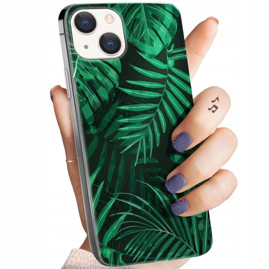Etui Do Iphone 15 Plus Wzory Liście Liściaste Natura Obudowa Pokrowiec Case Apple