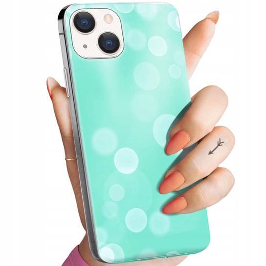 ETUI DO IPHONE 15 PLUS WZORY MIĘTOWE MIĘTA MINT OBUDOWA POKROWIEC CASE Apple