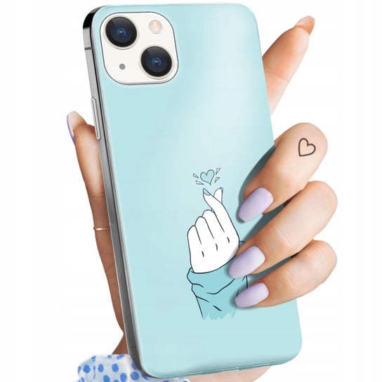 Etui Do Iphone 15 Plus Wzory Niebieskie Blue Blau Obudowa Pokrowiec Case Apple