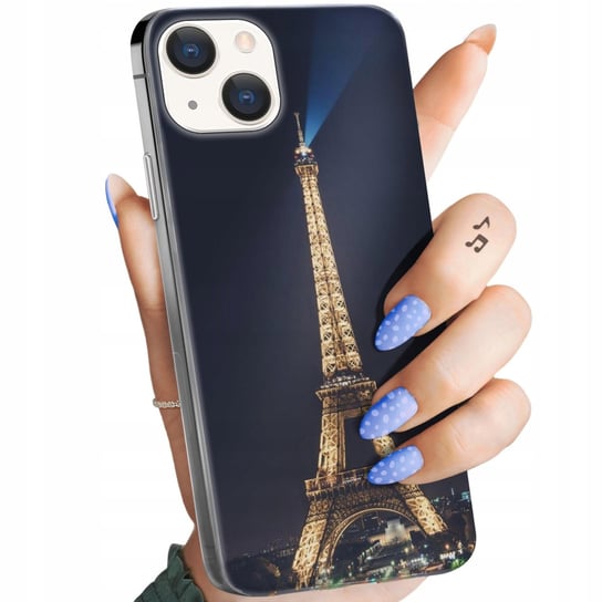 Etui Do Iphone 15 Plus Wzory Paryż Francja Eiffel Obudowa Pokrowiec Case Apple