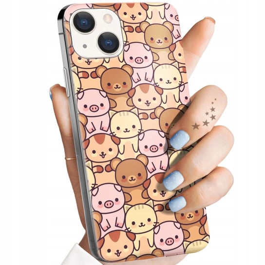 Etui Do Iphone 15 Plus Wzory Zwierzęta Pieski Kotki Lamy Domowe Dziekie Apple