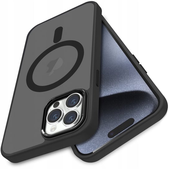 Etui Do Iphone 15 Pro Magnetic Matowe Case Satynowe Silikonowe + Szkło Krainagsm