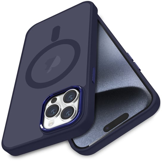 Etui do iPhone 15 Pro MAGSAFE MATOWE CASE + Szkło Krainagsm