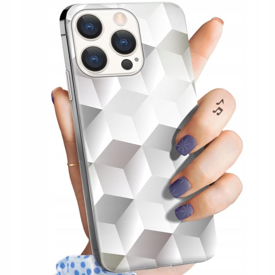 Etui Do Iphone 15 Pro Max Wzory 3D Geometryczne Iluzja Obudowa Pokrowiec Apple