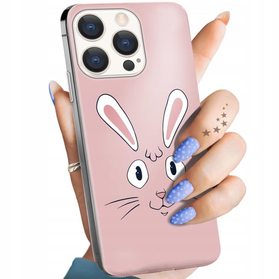 Etui Do Iphone 15 Pro Max Wzory Królik Zając Bunny Obudowa Pokrowiec Case Apple