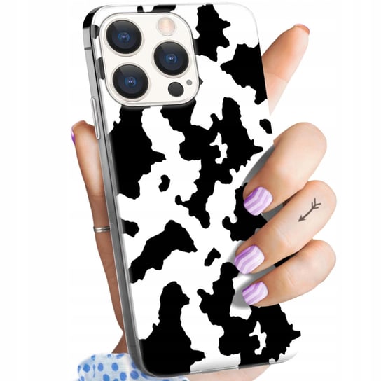 Etui Do Iphone 15 Pro Max Wzory Krowa Łaty Plamki Obudowa Pokrowiec Case Apple