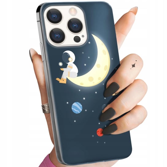 Etui Do Iphone 15 Pro Max Wzory Księżyc Gwiazdy Kosmos Planety Obudowa Case Apple