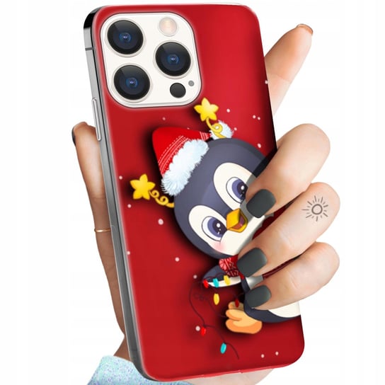Etui Do Iphone 15 Pro Max Wzory Święta Christmas Mikołaj Obudowa Pokrowiec Apple