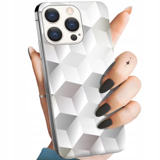 Etui Do Iphone 15 Pro Wzory 3D Geometryczne Iluzja Obudowa Pokrowiec Case Apple