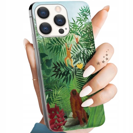 ETUI DO IPHONE 15 PRO WZORY HENRI ROUSSEAU PEJZAŻ MALARZ OBUDOWA POKROWIEC Apple