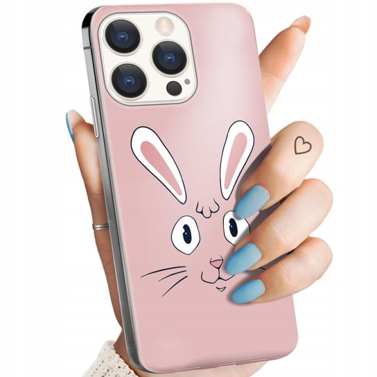 Etui Do Iphone 15 Pro Wzory Królik Zając Bunny Obudowa Pokrowiec Case Apple