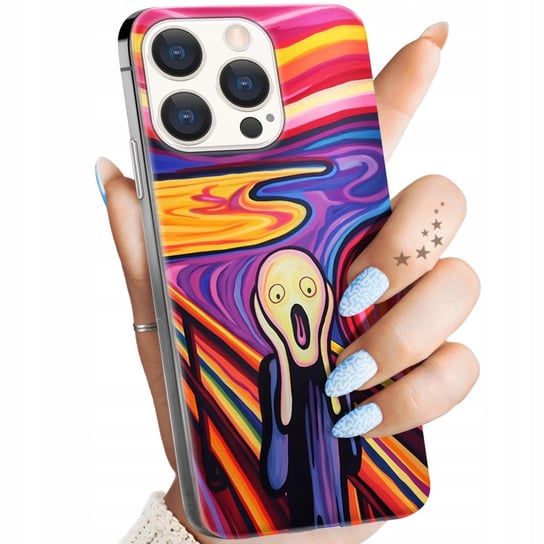 ETUI DO IPHONE 15 PRO WZORY KRZYK MUNCH EDVARD SCREAM OBUDOWA POKROWIEC Apple