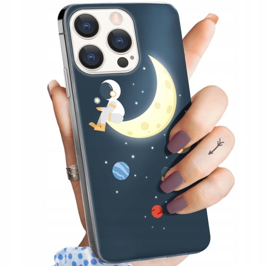 Etui Do Iphone 15 Pro Wzory Księżyc Gwiazdy Kosmos Planety Obudowa Case Apple