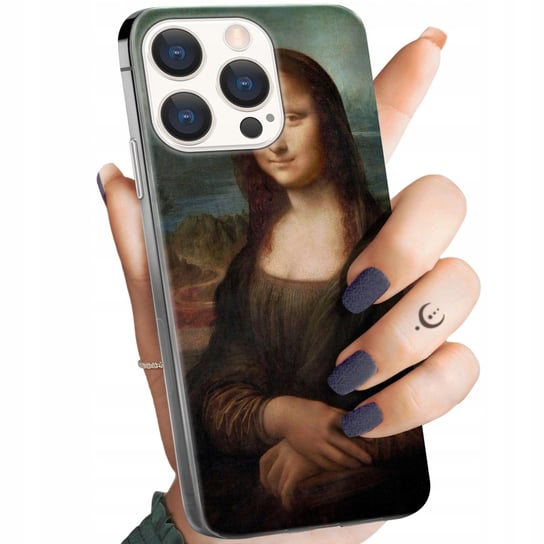 ETUI DO IPHONE 15 PRO WZORY LEONARDO DA VINCI MONA ŁASICZKA OBUDOWA CASE Apple