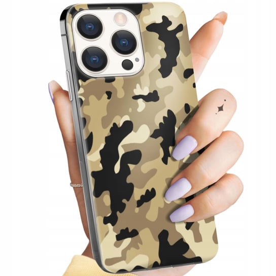 Etui Do Iphone 15 Pro Wzory Moro Wojskowe Militarne Obudowa Pokrowiec Case Apple