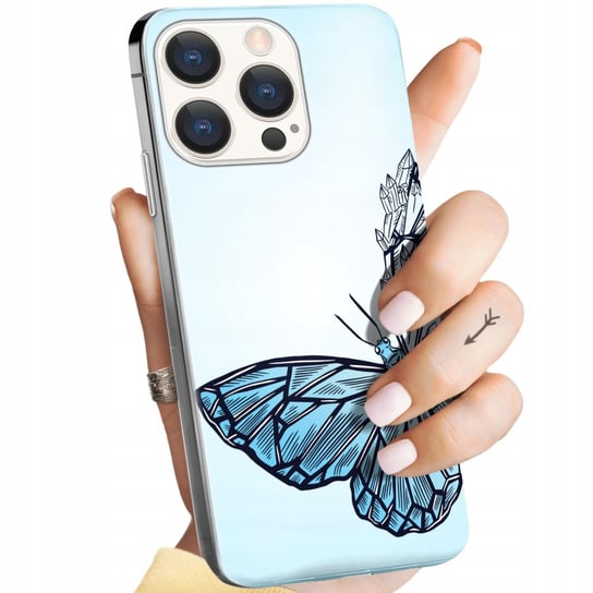 Etui Do Iphone 15 Pro Wzory Motyle Butterfly Barwne Obudowa Pokrowiec Case Apple