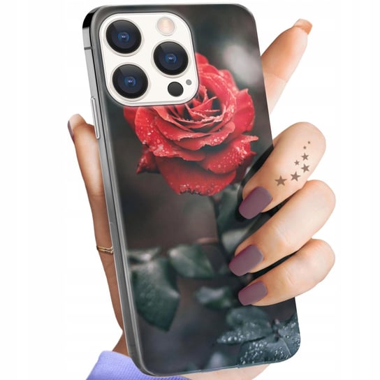 Etui Do Iphone 15 Pro Wzory Róża Z Różą Rose Obudowa Pokrowiec Case Apple