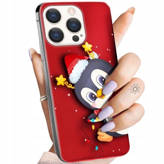Etui Do Iphone 15 Pro Wzory Święta Christmas Mikołaj Obudowa Pokrowiec Case Apple