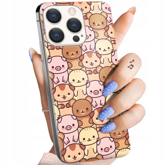 Etui Do Iphone 15 Pro Wzory Zwierzęta Pieski Kotki Lamy Domowe Dziekie Case Apple