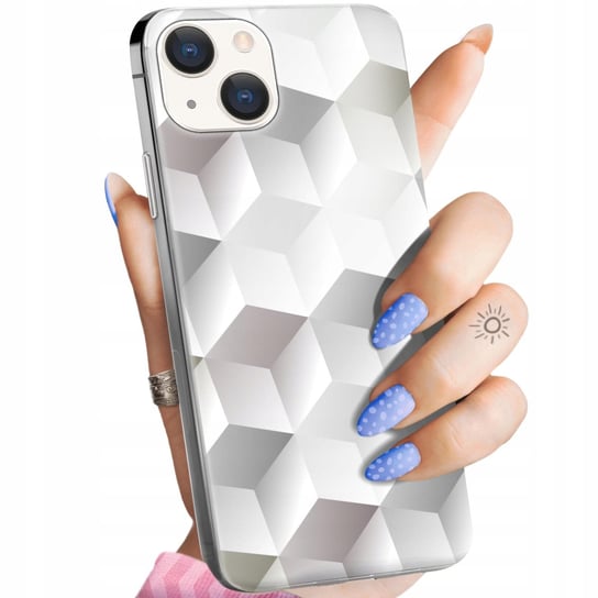 Etui Do Iphone 15 Wzory 3D Geometryczne Iluzja Obudowa Pokrowiec Case Apple