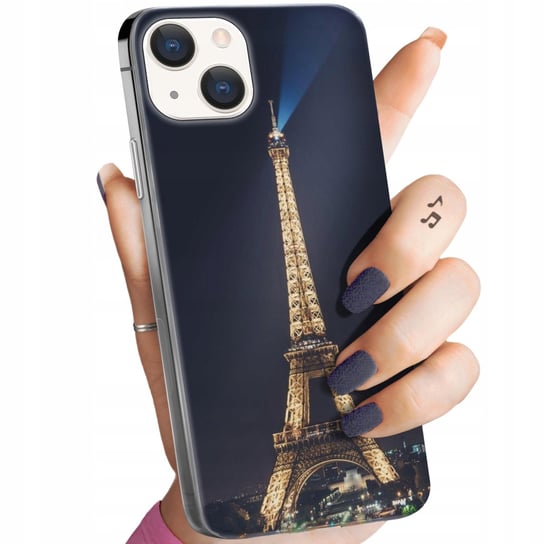 Etui Do Iphone 15 Wzory Paryż Francja Eiffel Obudowa Pokrowiec Case Apple