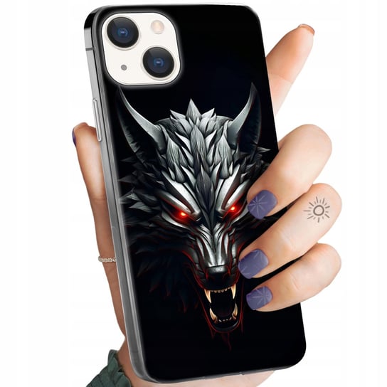 Etui Do Iphone 15 Wzory Wiedźmin Witcher Biały Wilk Dziki Gon Obudowa Case Apple