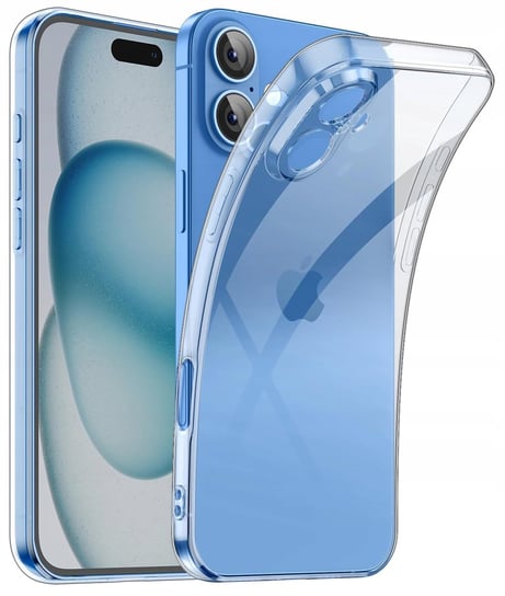 Etui do iPhone 16 WZMACNIANE 360° CLEAR CASE + Szkło OCHRONNE9H Krainagsm