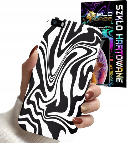 Etui Do Iphone 5 / 5S / 5C - Abstrakcja Zebra Modne Wzory Dla Kobiet +Szkło Inna marka
